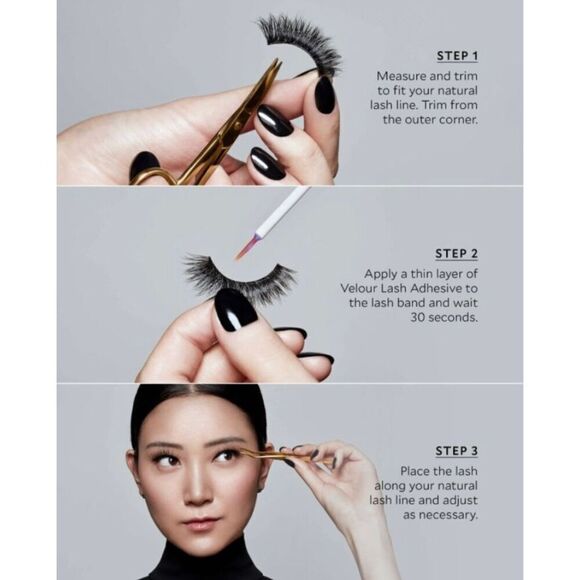 VELOUR - NWT - Plant Fibre Lash Kit/“Cloud Nine” Butterfly Effect Lashes + Glue - Picture 5 of 12